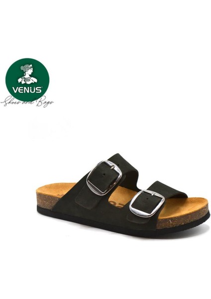 Venüs 24320004Y Mantar Taban Tokalı Deri Kadın Terlik