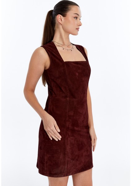 Kadın Hakiki Süet Elbise modelleri