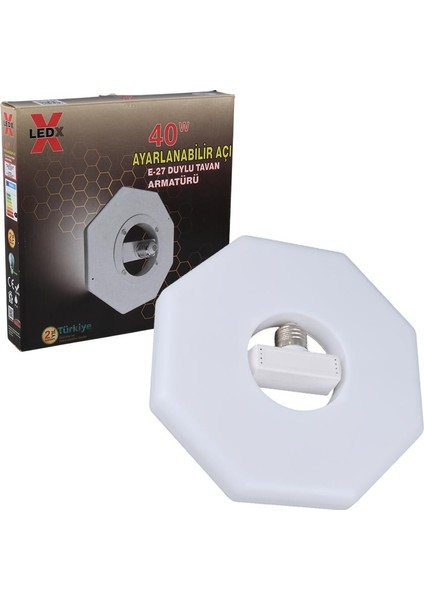 Ledx Al-Obgg 40 Watt Ayarlanabilir Açı E27 Duylu Beyaz Tavan Armatürü fırsatları