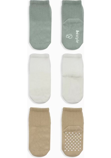 Kaymaz Penye Soket Çorap 3'lü Nil Ekru Bej fiyatları