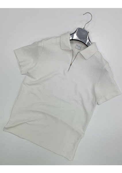 White Room Slim Fit Erkek Kısa Kol Polo Yaka Tshirt - 7275