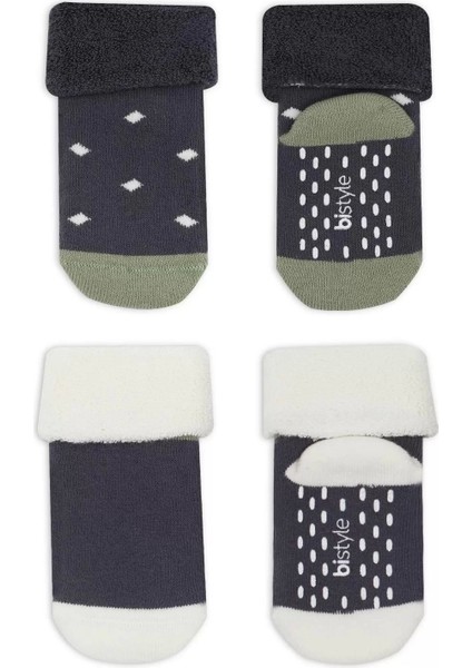 Puanlı Kaymaz Havlu Soket Çorap 2'li Antrasit fiyatları