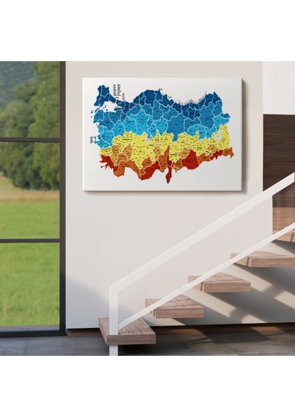 - Türkiye Haritası Kanvas Tablo Il ve Ilçeli Ayrıntılı Eğitici Dekoratif Tablo 3026 indirimleri