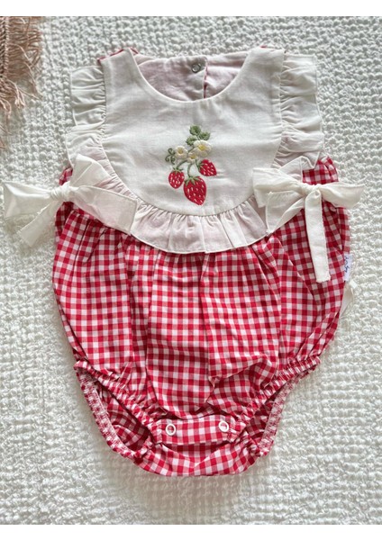 Cherry Ekoseli Romper