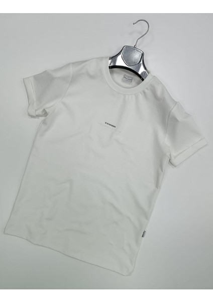 White Room Slim Fit Erkek Kısa Kol Tshirt 7276