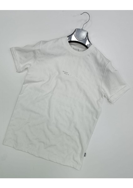 White Room Slim Fit Erkek Kısa Kol Tshirt 7277