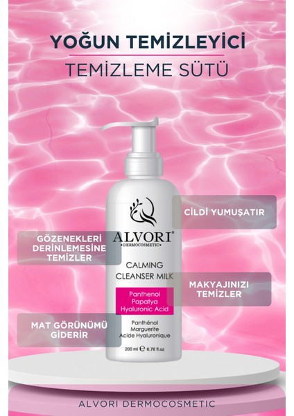 Alvori Cleanser Mılk Temizleme Sütü &hasas ve Kuru Ciltler &makyaj Temizleme Sütü 200 ml Phantenol&papatya&hyaluronık Acid