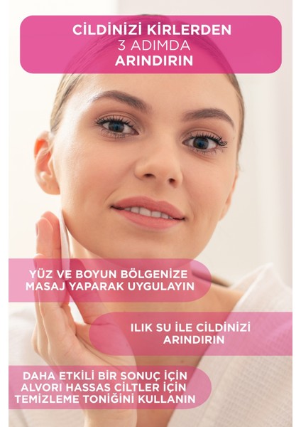Alvori Cleanser Mılk Temizleme Sütü &hasas ve Kuru Ciltler &makyaj Temizleme Sütü 200 ml Phantenol&papatya&hyaluronık Acid