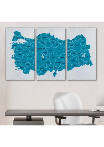 - Türkiye Haritası Kanvas Tablo Eğitici ve Öretici Dekoratif Tablo Tablo 3115 modelleri