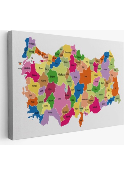 - Türkiye Haritası Kanvas Tablo Eğitici ve Öretici Dekoratif Tablo Tablo 3120 fiyatları