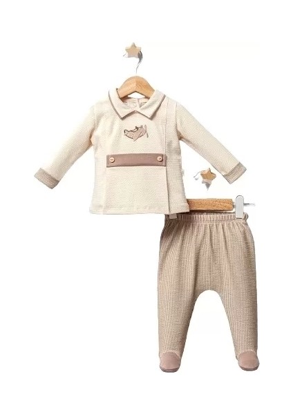 Baby Airplane Zıbın Takım Kahverengi