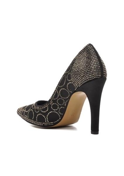 23110565Y Taşlı Saten Stiletto Kadın Abiye Ayakkabı fırsatları