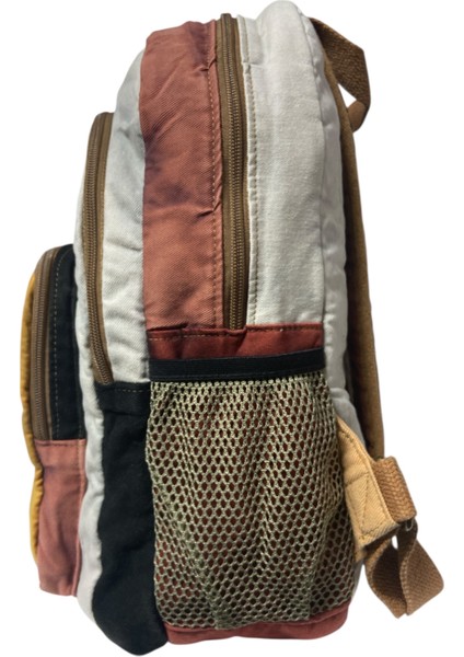 Vintage Salaş Yıkama Kumaş Disayn Günlük Gezi Okul Sırt Çantası 30cmX40cm modelleri
