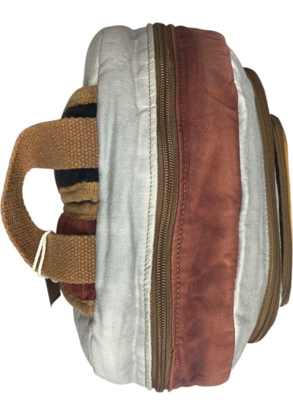 Vintage Salaş Yıkama Kumaş Disayn Günlük Gezi Okul Sırt Çantası 30cmX40cm indirimleri