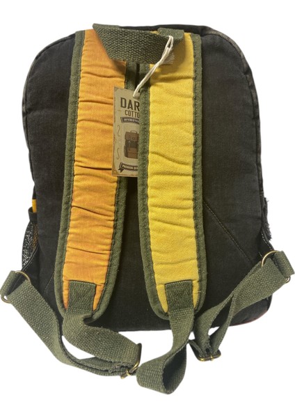 Vintage Salaş Yıkama Kumaş Disayn Günlük Gezi Okul Sırt Çantası 30cmX40cm fırsatları