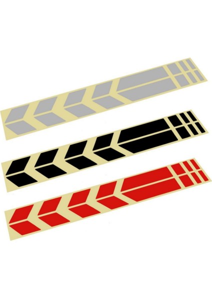 Şık Tasarım Motosiklet Çamurluk Sticker Siyah 34*5,5 cm