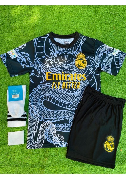 Real M.a.d.r.i.d 2024/25 Sezonu Dragon Desenli Arda Güler Konsept Çocuk Forması 4'lü Set