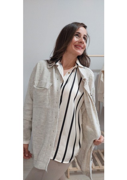 Yün Düğmeli Hırka modelleri