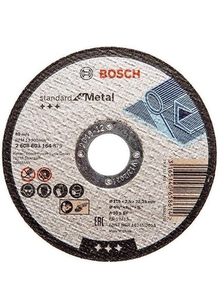 Sd Metal Kesme Taşı 180*3,0 mm Düz