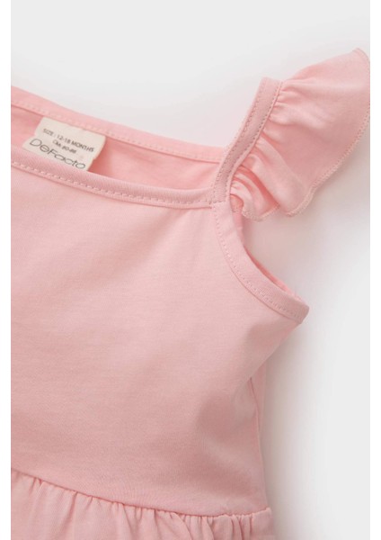 Kız Bebek Çiçekli Askılı Elbise C0285A525SM
