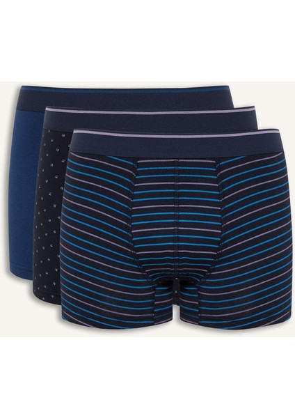 Regular Fit Çizgili 3'lü Boxer D9876AX25SP