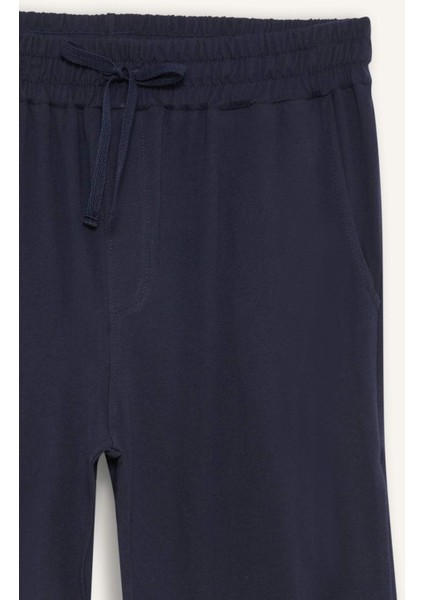 Pijama Takımı Regular Fit Çizgili Kısa Kollu Üst Uzun Alt E0514AX25SM