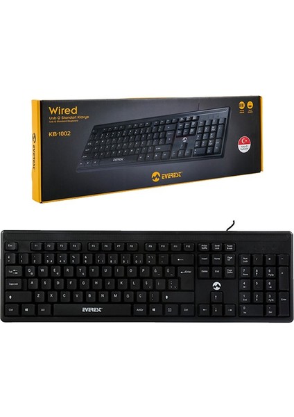 Everest KB-1002 USB Q Standart Klavye (4457)