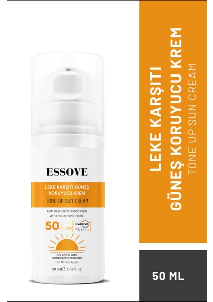 Güneş Kremi Leke Karşıtı Nemlendirici 50ML 50+Spf