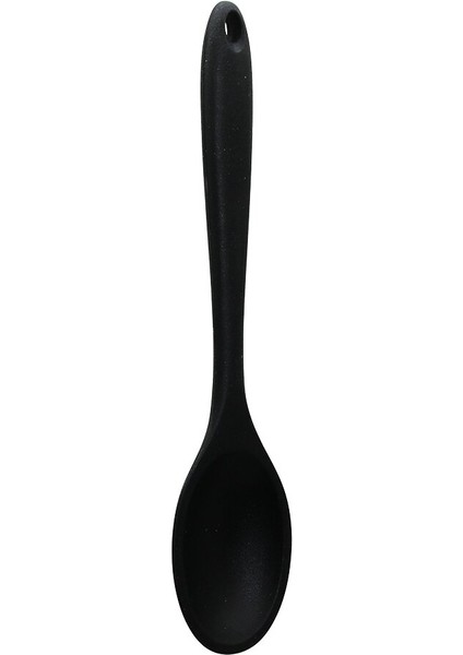 Siyah Ortaboy Silikon Kaşık 27CM (4457)