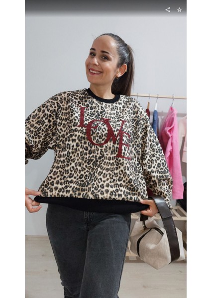 Love Yazılı Yumoş Sweat fiyatları