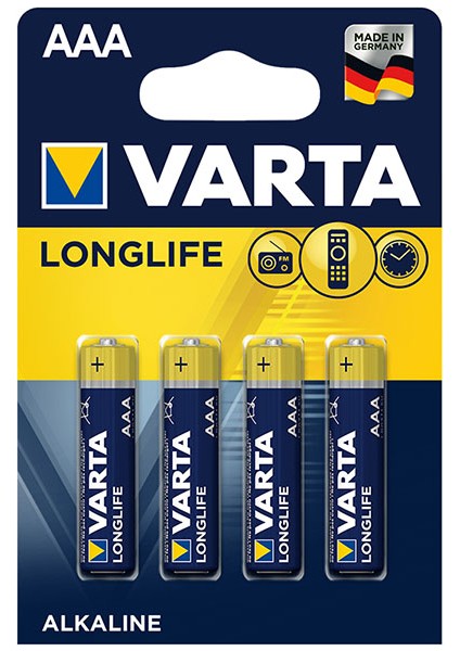 Varta Longlıfe Power Alkalin Aaa Ince Kalem Pil 4lü Paket (4457)