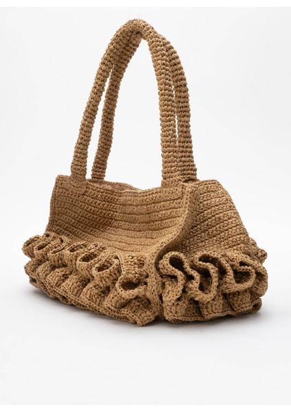 Kadın Hasır El Yapımı Şık Omuz Çantası Zy 25007 Keten fiyatları