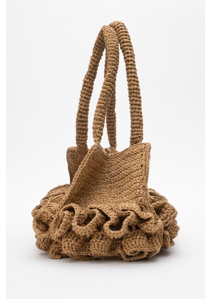 Kadın Hasır El Yapımı Şık Omuz Çantası Zy 25007 Keten modelleri