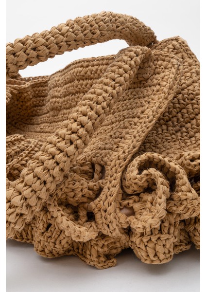 Kadın Hasır El Yapımı Şık Omuz Çantası Zy 25007 Keten fırsatları