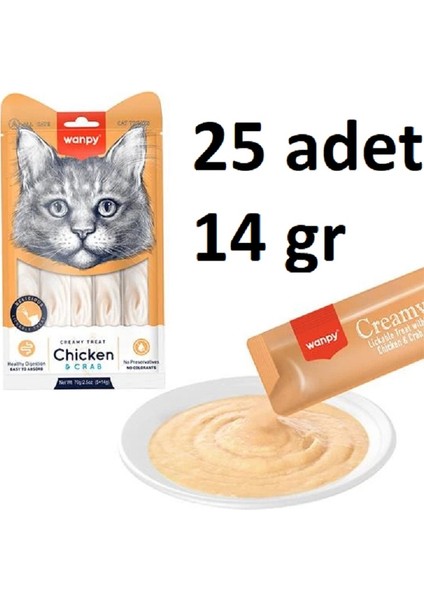5 Adet Wanpy Tavuk-Yengeç Krema Ödül 5X14GR 10/2026