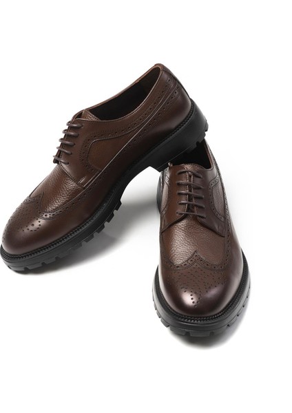 2025-Y 21648 Klasik Merdane Ayakkabı Kahve Antik modelleri
