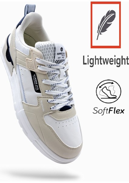 Soprano H25205 Hafif Tasarım Bej Beyaz Erkek Sneaker Ayakkabı fırsatları