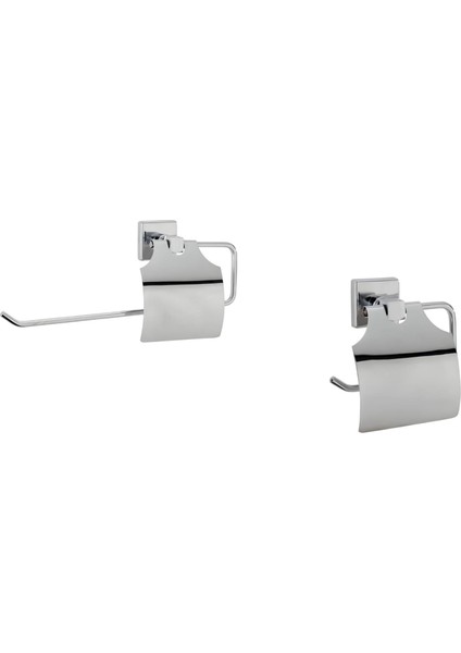 Yapışkanlı Banyo Seti 2 Parça Solo Havluluk ve Kapaklı Kağıtlık