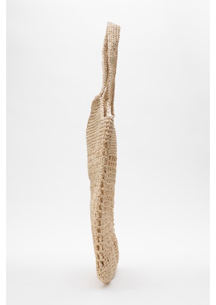 Kadın Hasır El Yapımı Omuz Çantası Zy 25004 Bej modelleri