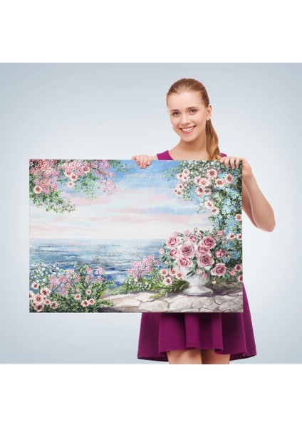 - Okyanus Manzaralı Yağlıboya Görünüm Dekoratif Kanvas Duvar TABLOSU-3509 fırsatları