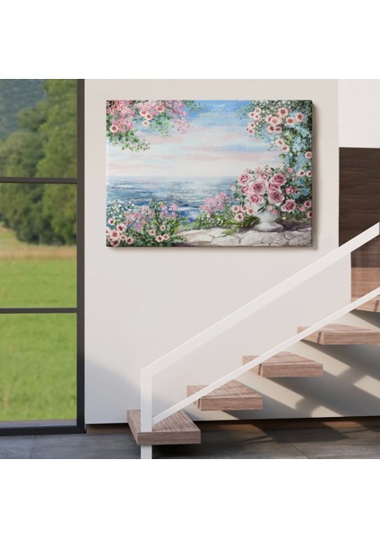 - Okyanus Manzaralı Yağlıboya Görünüm Dekoratif Kanvas Duvar TABLOSU-3509 indirimleri