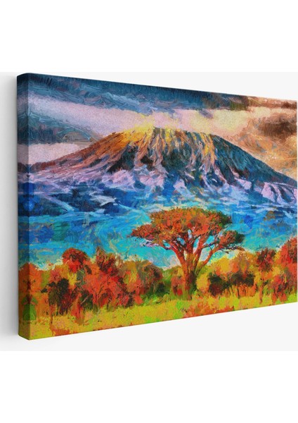 - Tanzanya Kilimanjaro Dağı Manzarası Duvar TABLOSU-3480 fiyatları