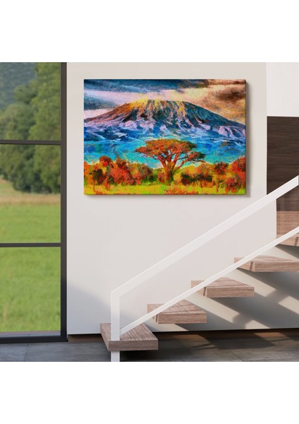 - Tanzanya Kilimanjaro Dağı Manzarası Duvar TABLOSU-3480 indirimleri