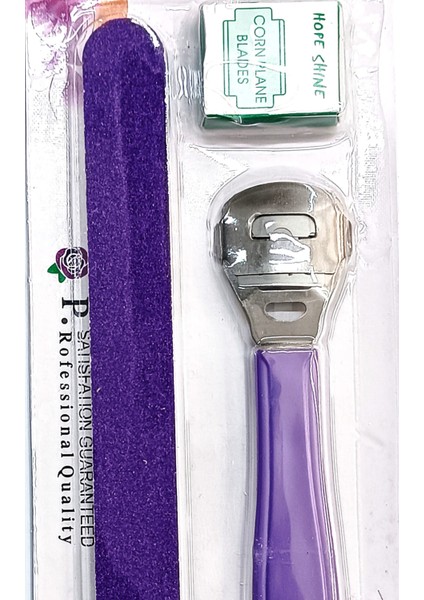 Topuk Rendesi + Yedek Bıçak & Kağıt Törpü Pedikür Set