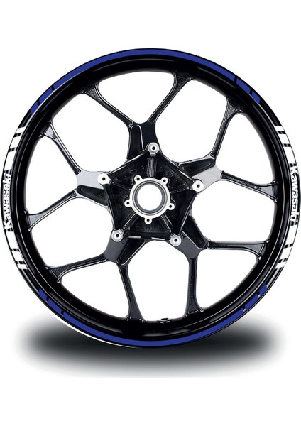 Kawasakı Yazılı Kısa Yazısız Uzun Dış Şerit 16'lı Çift Renk Jant Sticker Modeli fırsatları