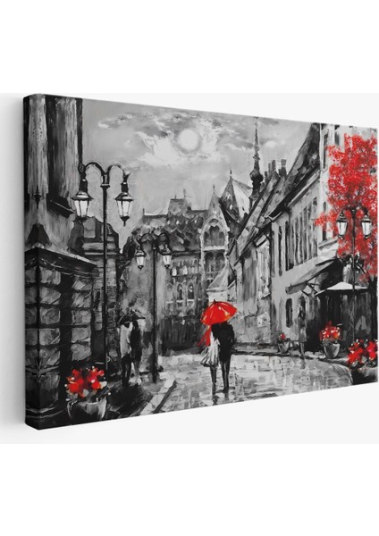 - Macaristan Budapeşte Sokak Manzarası Yağlıboya Görünüm Dekoratif Duvar TABLOSU-3546 fiyatları