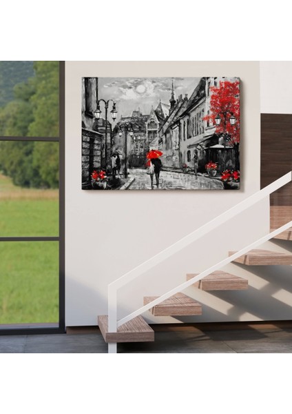 - Macaristan Budapeşte Sokak Manzarası Yağlıboya Görünüm Dekoratif Duvar TABLOSU-3546 indirimleri