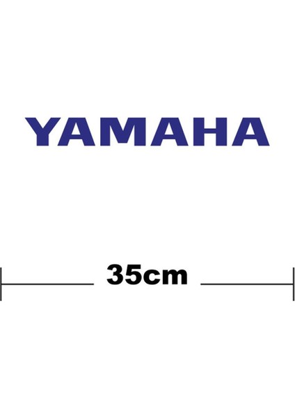 Yamaha Logo Yazı Sticker Etiket Tek Renk fiyatları
