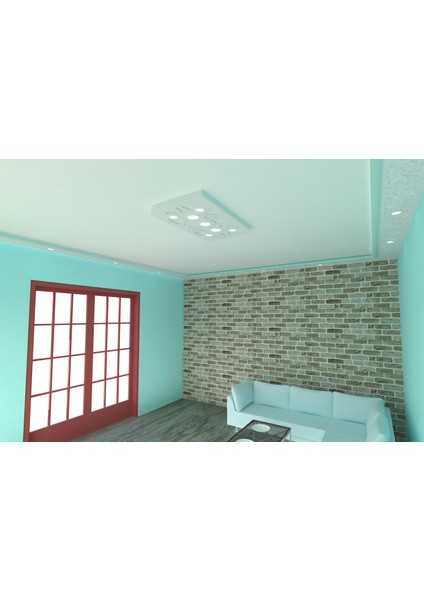 Spotlu Tavan GÖBEĞI-01-DIKDÖRTGEN-DK-O-56X96CM