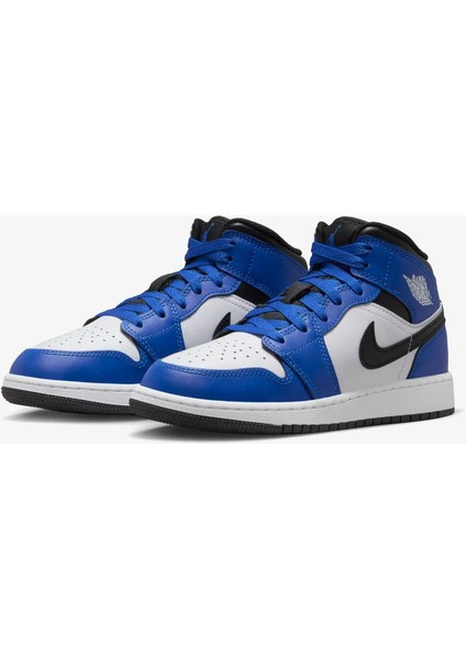 Jordan Air 1 Mid Unisex Mavi Deri Spor Ayakkabı DQ8423-402
